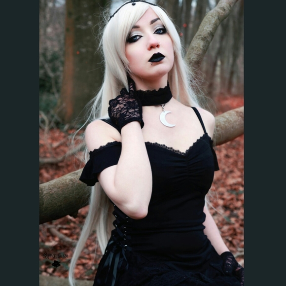 Goth Moon Witch Dress Hot Topic Dolls Kill Lolita - Picture 2 of 4